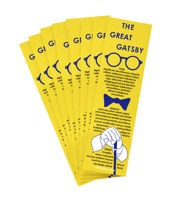 Great Gatsby Bookmarks - (Pack of 40 bookmarks)