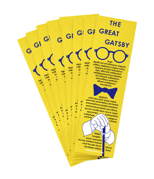 Great Gatsby Bookmarks - (Pack of 40 bookmarks)